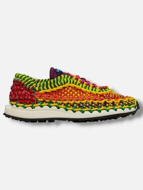 Valentino Garavani Men's Yellow Crochet Runner Sneaker Shoes Size EU:40.5 US:7.5